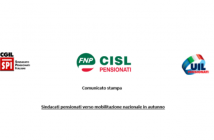 Sindacati dei pensionati verso mobilitazione nazionale in autunno
