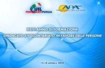 XXVI corso di formazione per quadri e dirigenti Uilp e ADA di Puglia.