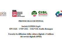 Spi, Fnp, Uilp Emilia Romagna e Lepida siglano protocollo per favorire la diffusione della cultura digitale e l’utilizzo dei servizi digitali tra le persone anziane