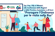 Spi, Fnp, Uilp scrivono ai Ministri, alla Conferenza delle Regioni e delle Province Autonome e all’Anci: “Prorogare l’Ordinanza per le visite nelle Rsa”
