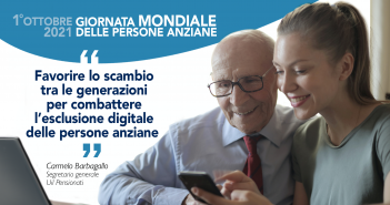 1° Ottobre: Giornata Mondiale Anziani, Barbagallo: “Favorire lo scambio tra le generazioni per combattere l’esclusione digitale delle persone anziane”